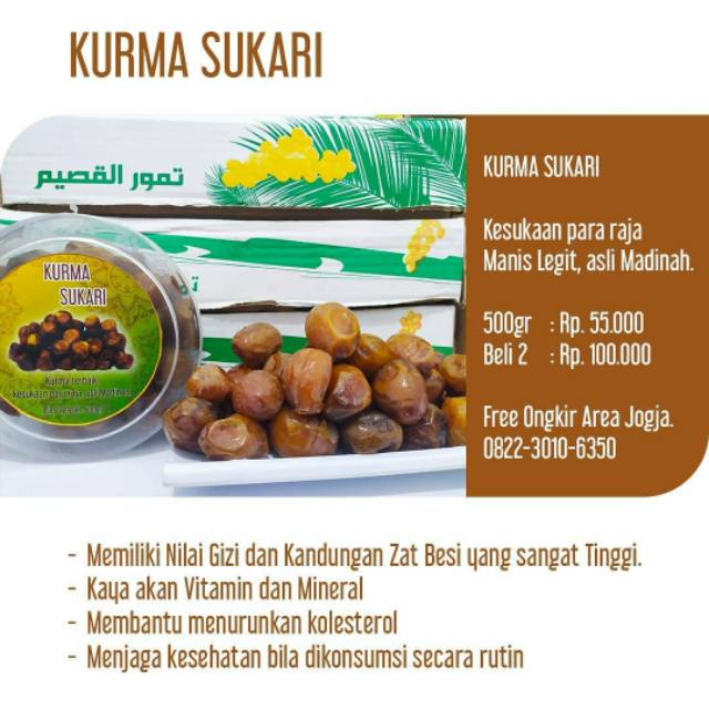 

Jual kurma sukari kualitas premium