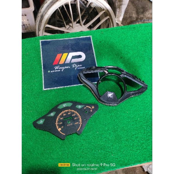 papan layar indikator cover spidometer speedometer honda vario 110 techno original bekas