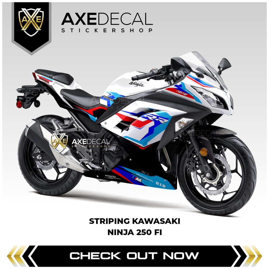 Striping Ninja 250 Fi BMW Semi Full / Stiker Motor Kawasaki Ninja Fi Desain Custom