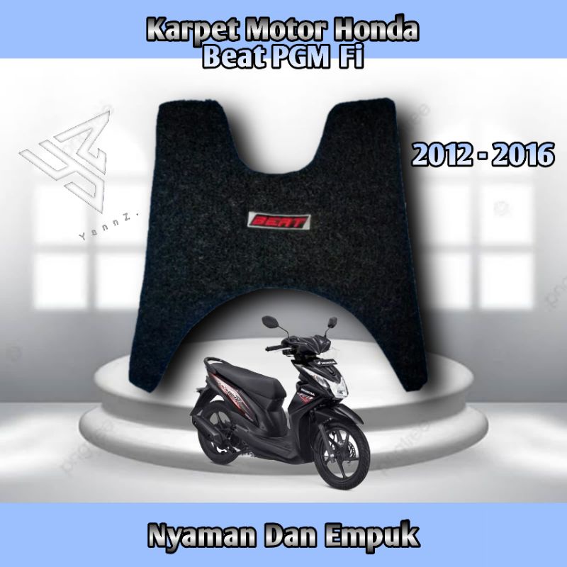 Karpet motor beat pgm fi 110cc/karpet beat fi 2012-2016/karpet mie beat fi/pijakan kaki motor beat p