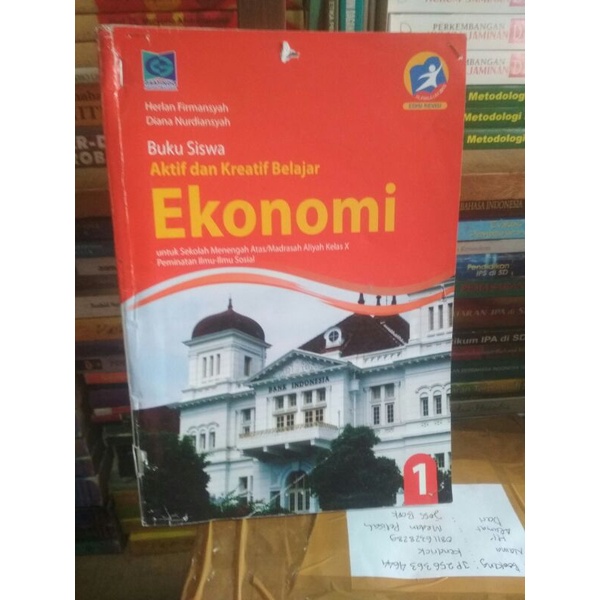 buku ekonomi SMA/ MA kelas 1-10 penerbit grafindo