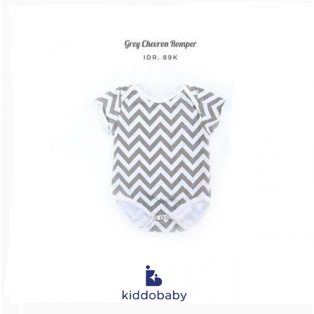 Grey Chevron Romper