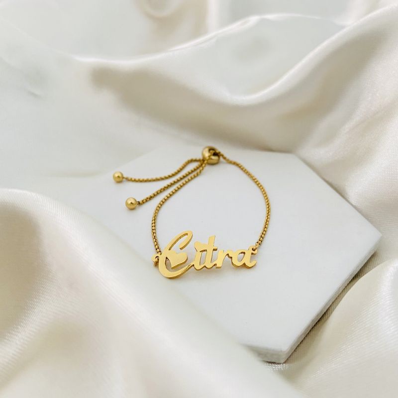 gelang serut nama titanium bebas request nama sendiri,gelang custom nama model serut