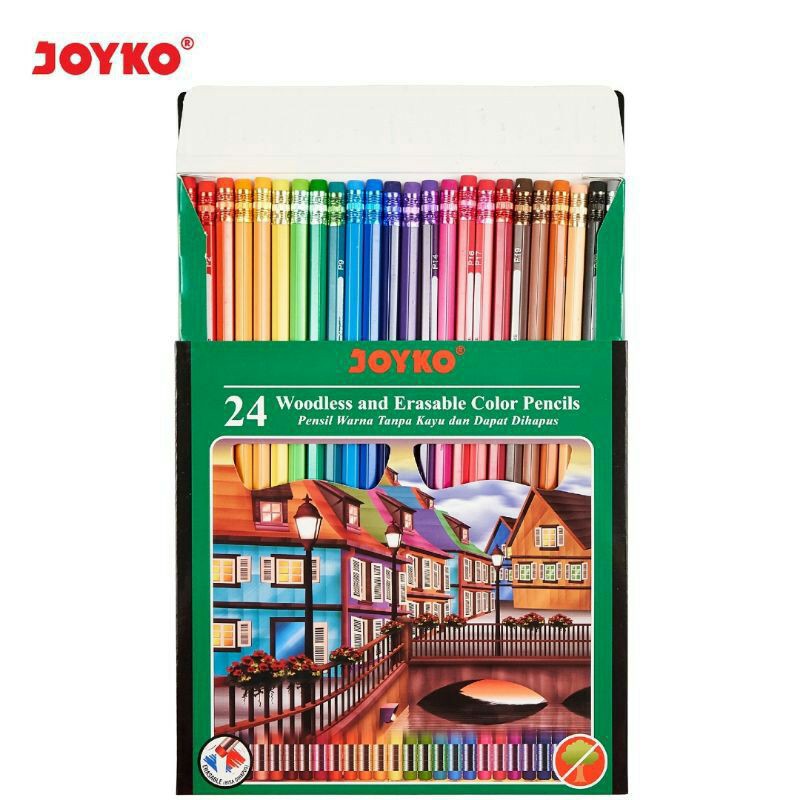 

pensil warna joyko 24 color bisa di hapus