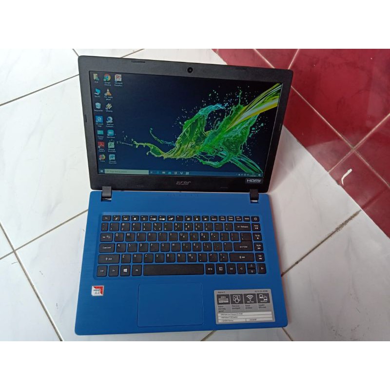 Laptop Acer Aspire 3 A314-21-49WK, AMD A4-9120e RAM 4GB Ssd 256Gb Second Likenew