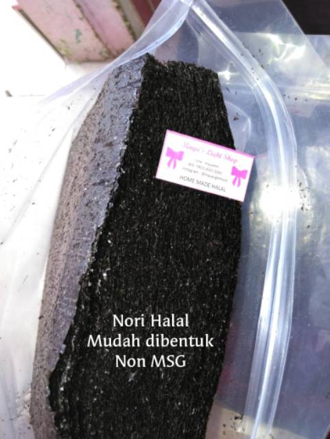 Nori sushi isi 5 lembar halal murah rumput laut bahan sushi bento kimbap gimbap dried seaweed kering