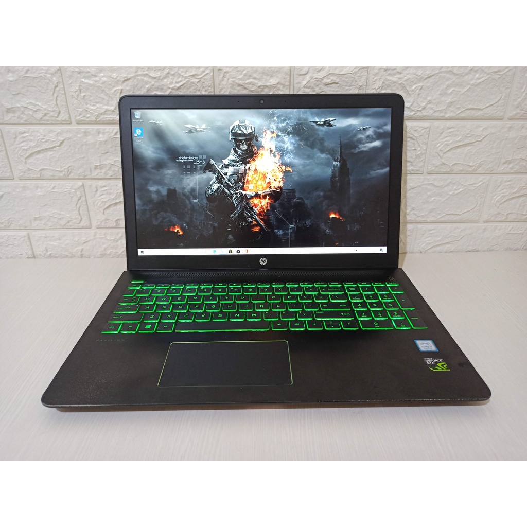 HP Pavilion 15 Gaming Core i7-7700HQ RAM 16GB VGA Nvidia GTX1050 4GB SSD Laptop Second Bekas Gen 8 Gen8 GTX 1050