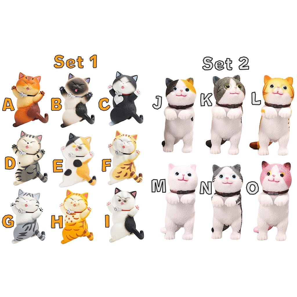 assorted cat miniatur topper pajangan kucing lucu