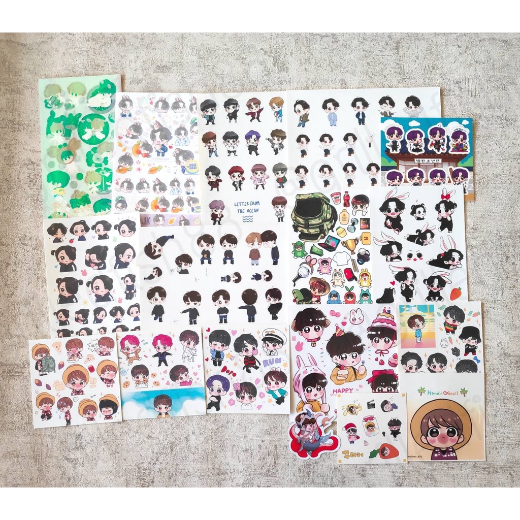 

[READY STOCK] Jungkook NON-Transparent Sticker JK