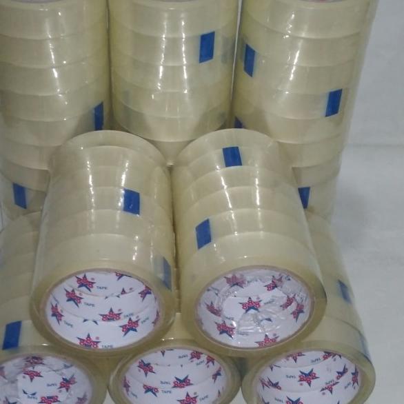 

☄ lakban 1inci merk 888 bening 1 slop isi 6pcs ♟