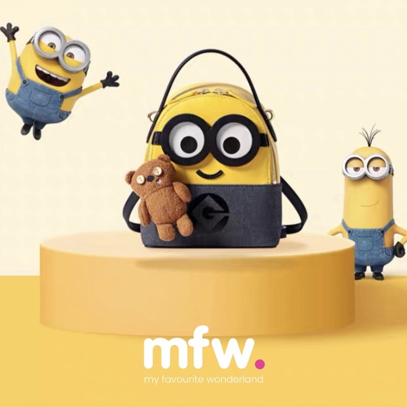 Fion Minions Bag Medium Backpack Sling Crossbody