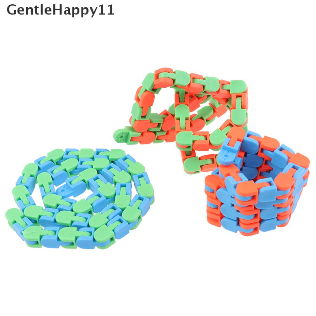 Gentlehappy Wacky Track Snap and Click Mainan Anak Autism Snake Puzzles Classic Sensory Toy