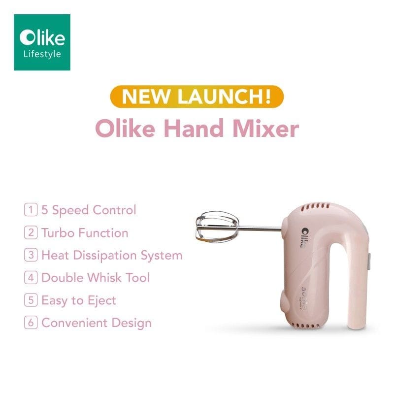 Olike DDQ-A01G1 Hand Mixer Pink