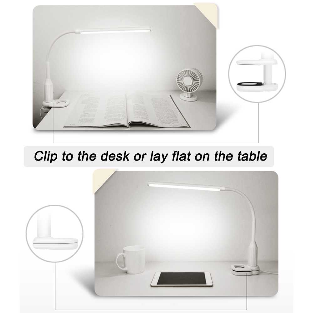 TD-DHA Lampu Meja LED Eye Protection Desk Lamp Clip 24 LED 5W - L1515W