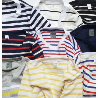  Uniqlo  Stripe T Shirt Sweater Kaos Anak Uniqlo  motif 