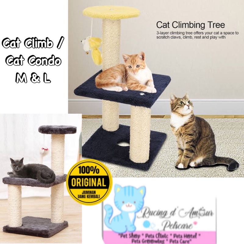 TERBARU READY STOCK cat condo cat toy mainan tower kucing cat tower