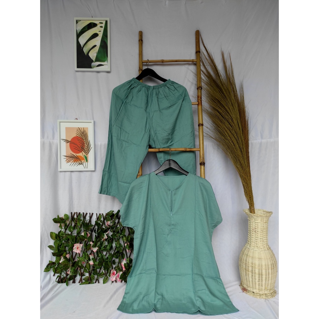 Piyama Busui Setelan Rayon Wanita Kekinian Pajamas Set Ld 120-Cln. Pendek Wardah
