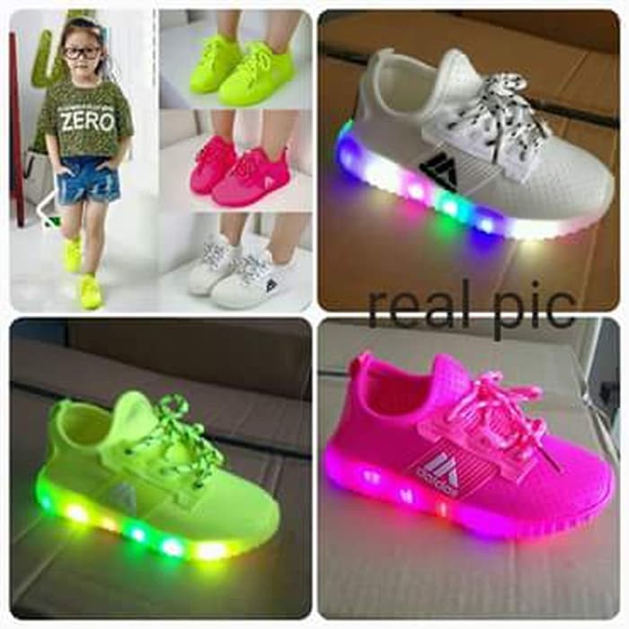 SEPATU ANAK LAMPU KEREN/SEPATU LAMPU. SEPATU LED ADIDAS/SHOES LED