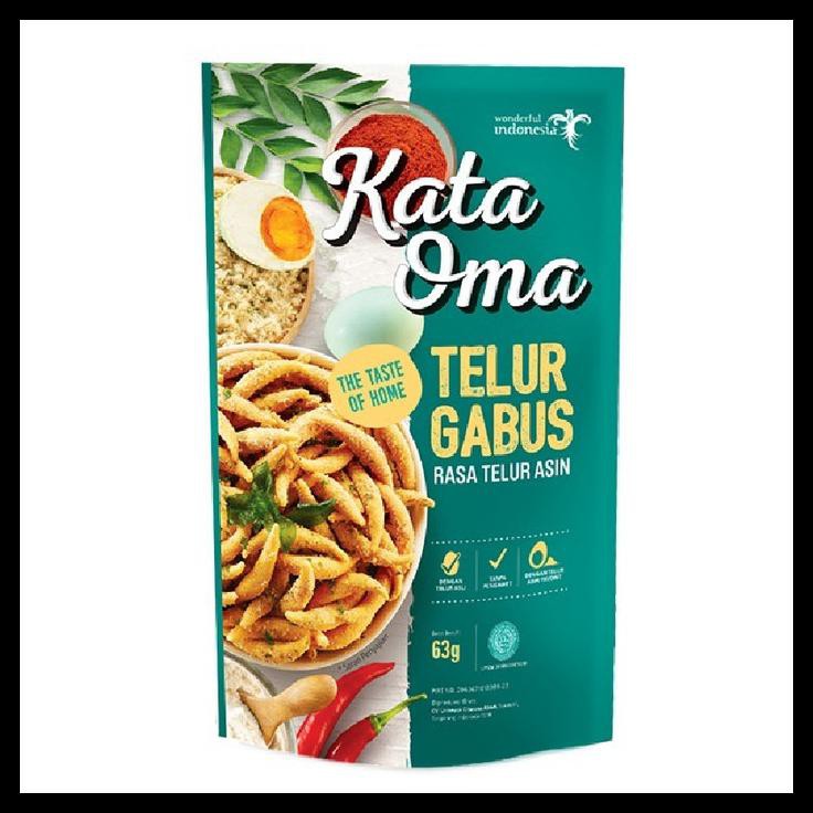 

Kata Oma Telur Gabus Rasa Telur Asin - 63Gr