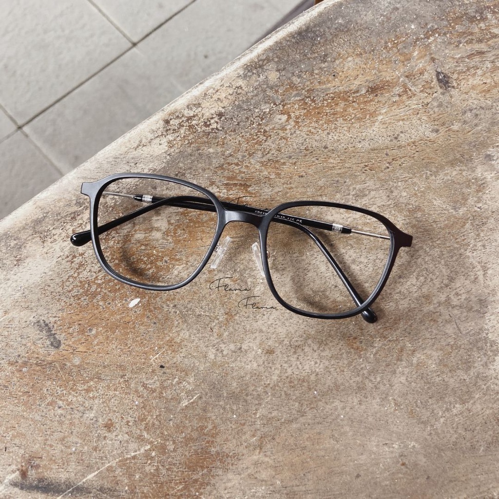 Flavia Eyewear - Kacamata Lexy Square Acetat (custom minus, photochromic, blueray, bluechromic dan photobrown)