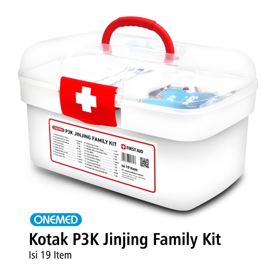 P3K ONEMED KOTAK P3K JINJING FAMILY KIT FIRST AID KID MEDICAL ONLINE MEDICALONLINE