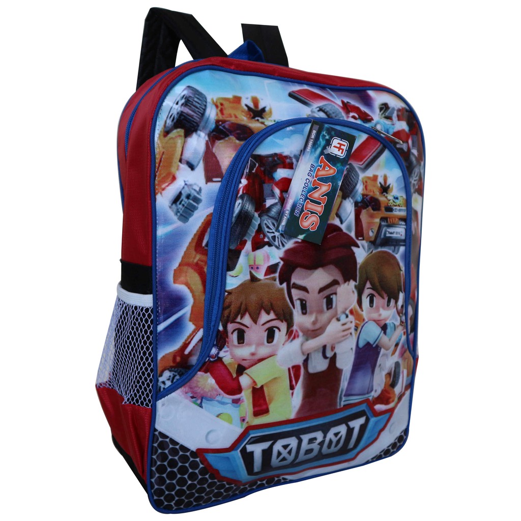 Tas Ransel Anak Mika Tobot Merah Keren Murah Backpack Sekolah SD TK