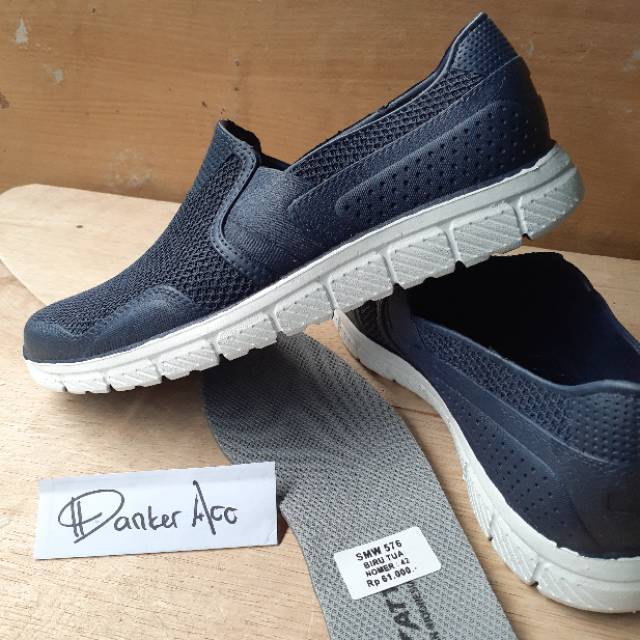 Sepatu Karet Pria Slip On Model Casual Pro ATT - Sepatu Kantor Pria Bahan Karet Att Smw 576