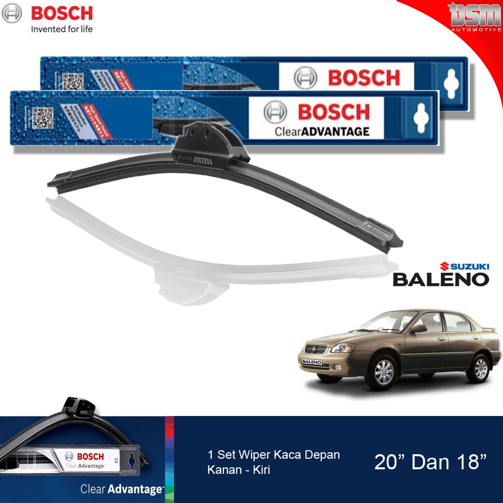 Bosch Clear Advantage Frameless / Wiper Frameless Suzuki Baleno Sedan 20&quot; dan 18&quot;