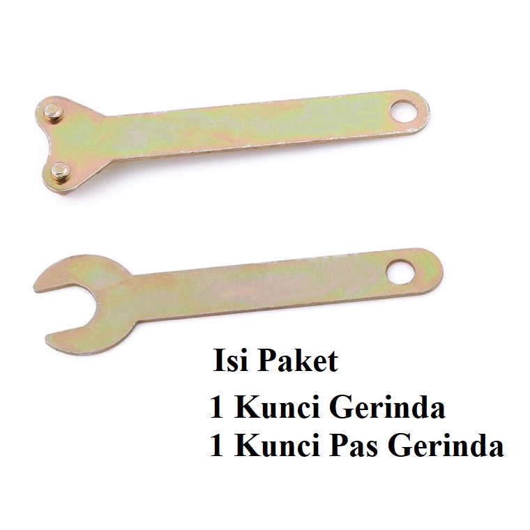 Sepasang Kunci Pas Mesin Gerinda Tangan 4 Inch 4&quot; / Paket Kunci Gerinda + Kunci Pas Gerinda Bor 1 Set