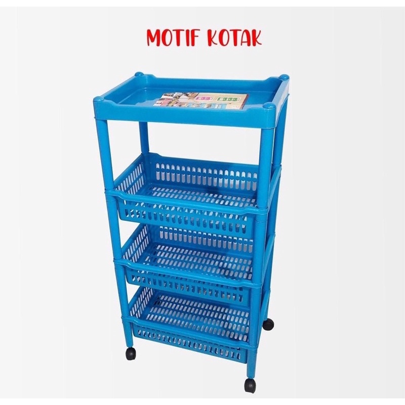 RAK NOVA SUSUN 4 PLASTIK SERBAGUNA - RAK RODA NOVA WP SUSUN 4