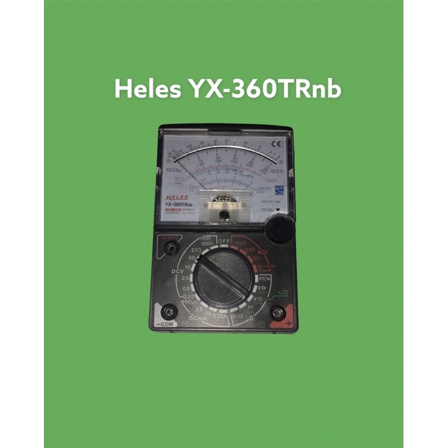 MULTI TESTER HELES YX-360TRNB ANALOG MULTITESTER METER AVOMETER YX 360 TRNB YX360 ASLI ORIGINAL