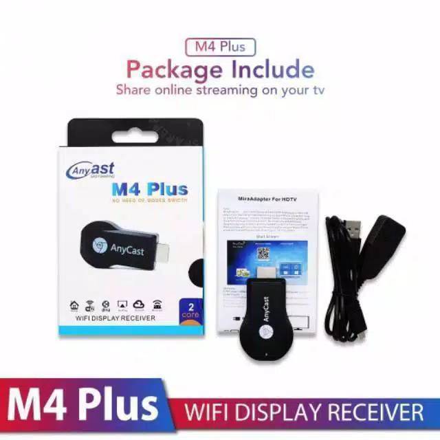 New DLNA M4Plus Airplay WiFi Display Miracast TV Dongle HDMI Receiver Android TV ORIGINAL 100%