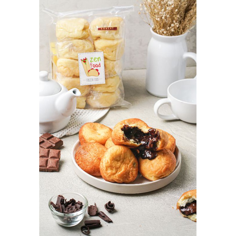 

Roti goreng coklat lumer donat isi coklat Best seller!