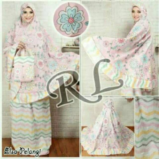 CAQ-mukena elsa pelangi