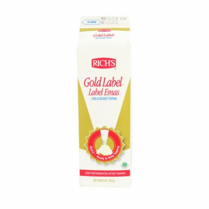 

(BISA COD) WHIPPING CREAM RICH GOLD LABEL 1LTR (KHUSUS GOSEND & GRAB)