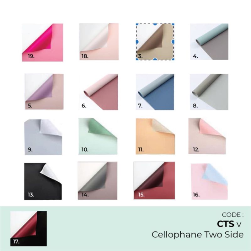 

Flower Wrapping CTS / Plastik Bunga / Celophane