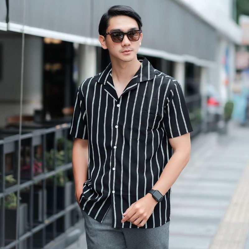 FLASH SALE Ribsgold Kemeja Salur / Arief Muhammad / Kemeja Keren / Kemeja Kasual