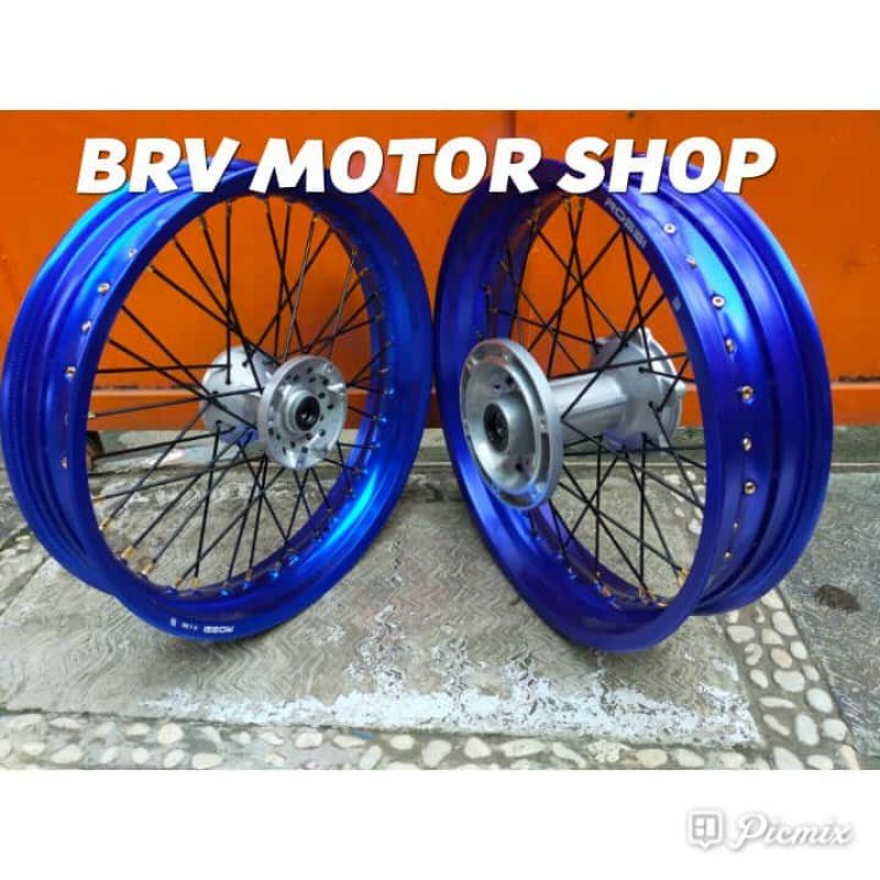 Velg Super Moto Yamaha Wr155 - Sepaket Velg Yamaha Wr 155 Siap pasang ring 17