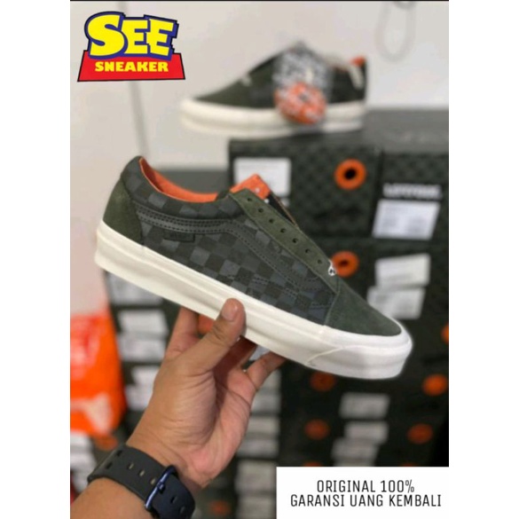 Vans x Porter OldSkool Checker Green