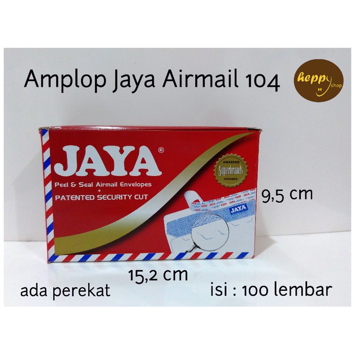 

Dijual Amplop Jaya 104 Airmail Diskon