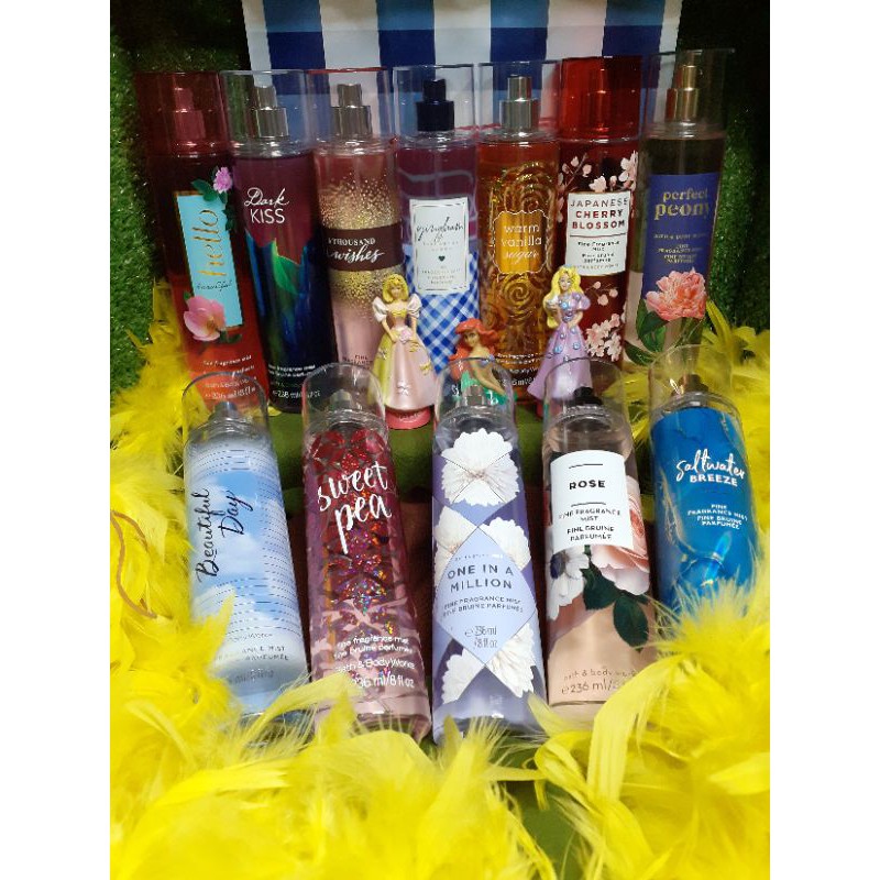 BBW bath and body works body mist 236ml ORIGINAL / BBW shimmer diamond mist ORIGINAL