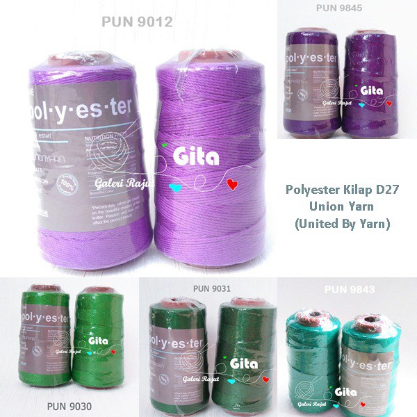 Benang Rajut Polyester KIlap Union D27