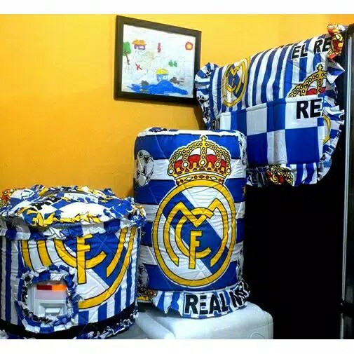 Sarung Galon Kulkas Magic Com, Sofa Set, Home Set, Full Set *real Madrid*