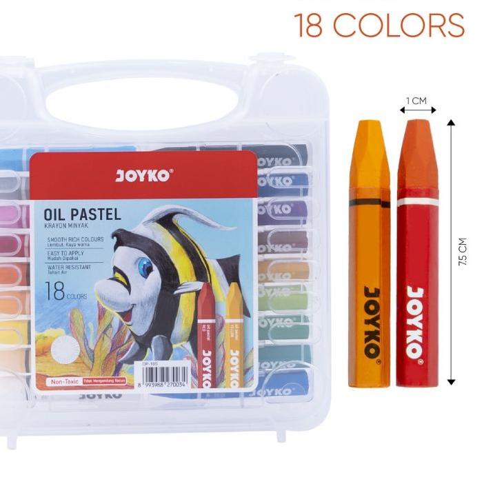 

⇳ Crayon Joyko / Oil pastel Joyko 18 / (1pak) ャ