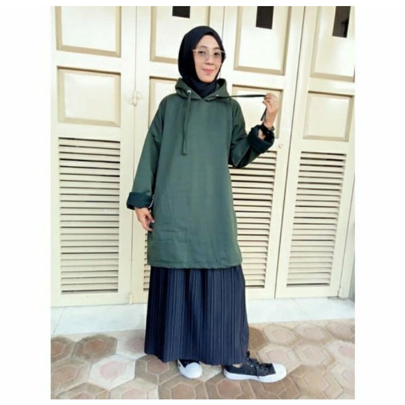 sweater oversize wanita korea