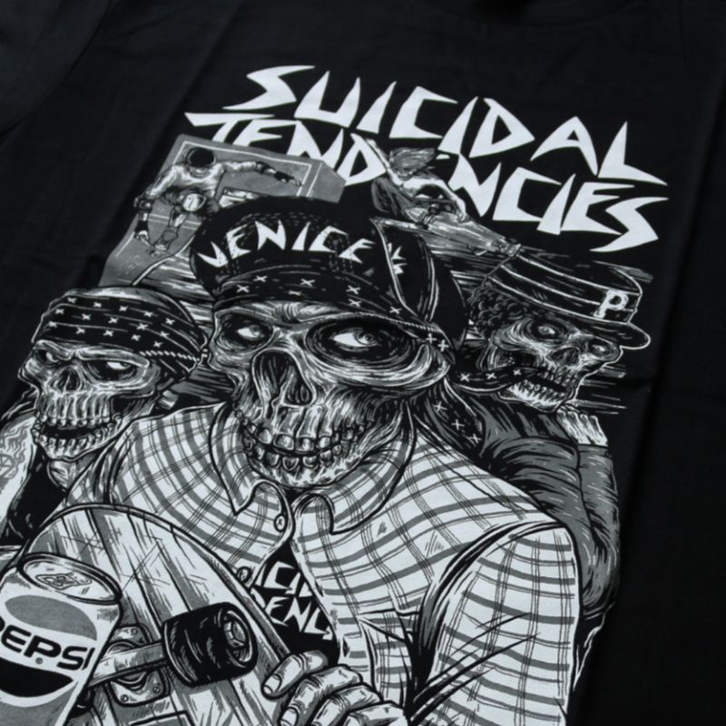 Kaos tees tshirt pria suicidal tendencies