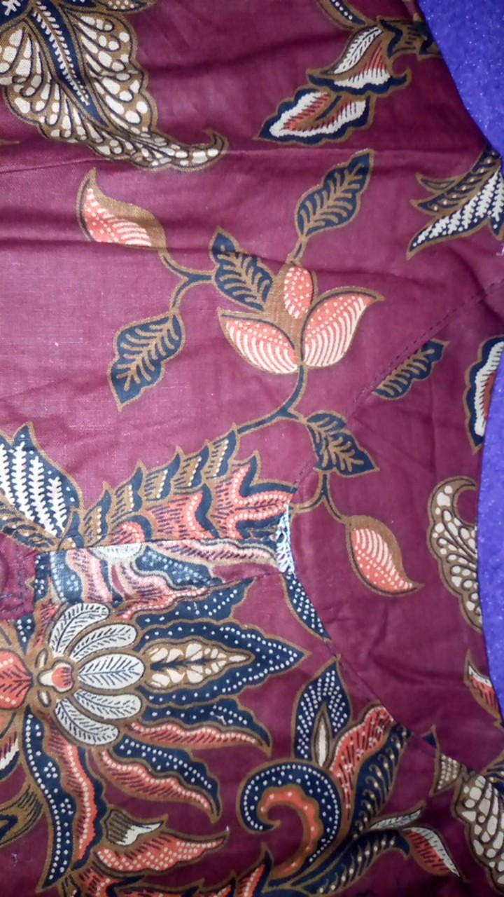 [cod] Tey-17 Batik Wanita Asj Sa Hrb026 Kenongo Kemeja Tosca Pendek