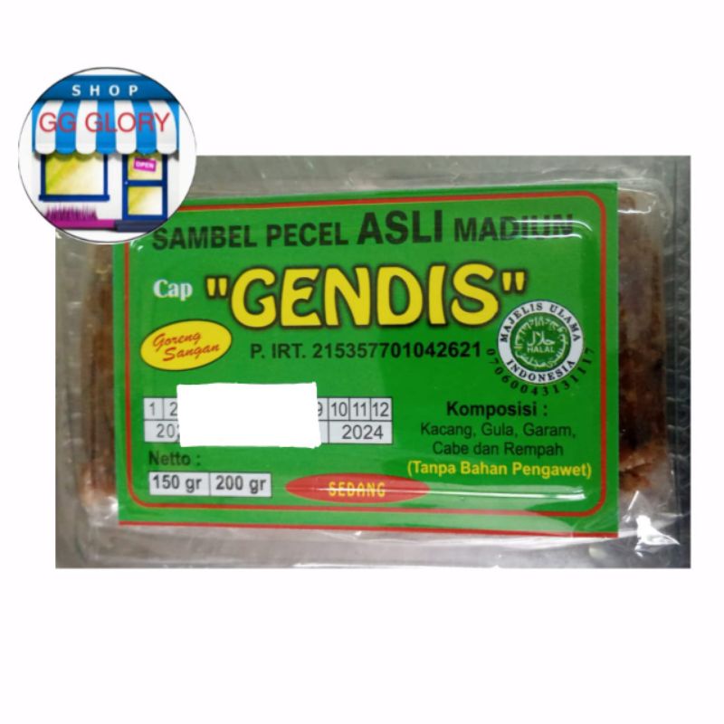 

sambal pecel asli madiun cap gendis rasa sedang 200 gr