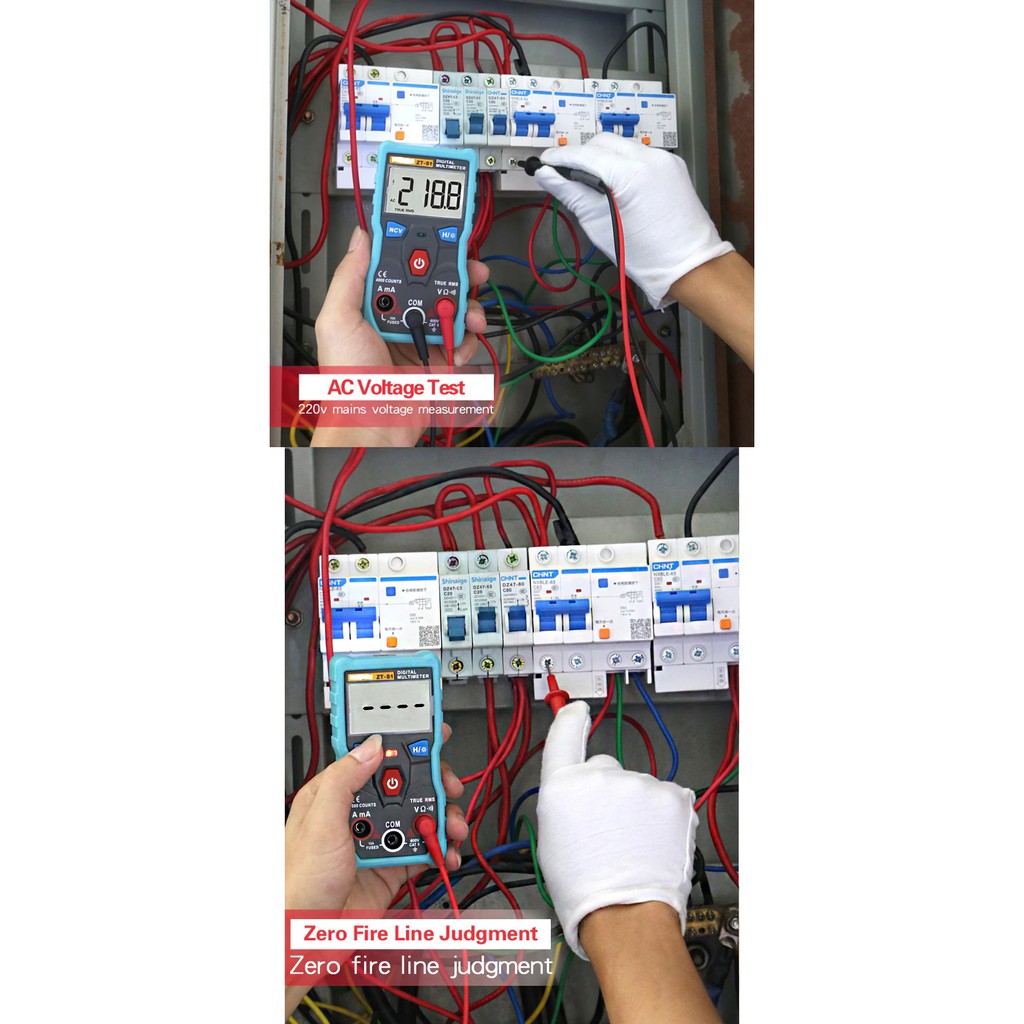 Zotek ZT-S1 4000 Auto Count Digital Multimeter Tester Autoranging True RMS With NCV ZTS1 Original