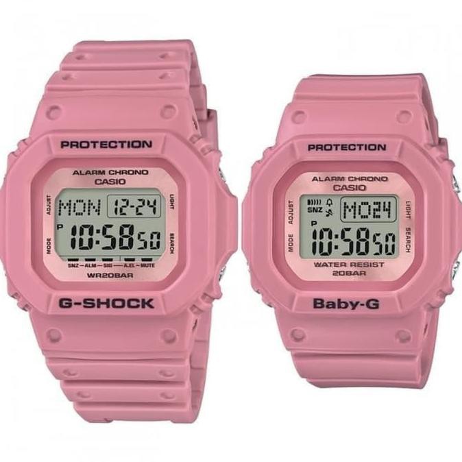 Casio G-Shock Lov-18B-4Dr Dan Baby-G Lov-18B-4Dr - Jam Tangan Couple Bunga.Shopping.Mall